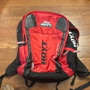 Hoyt Archery Red and Black Backpack
